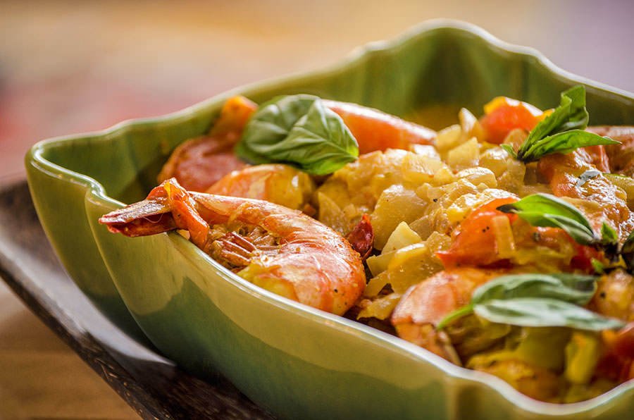 Scampi Madras (mittelscharf)